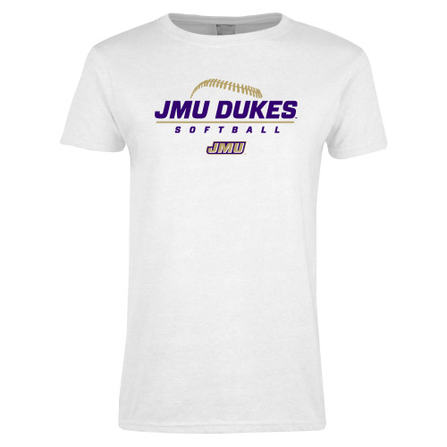 James Madison Womens White Short Sleeve T