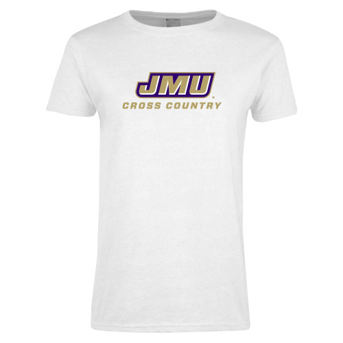 James Madison Womens White Short Sleeve T