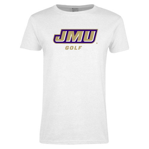  Womens White Short Sleeve Tee - Golf