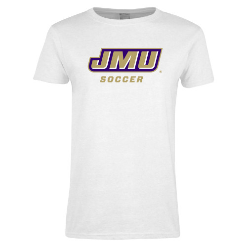 James Madison Womens White Short Sleeve T