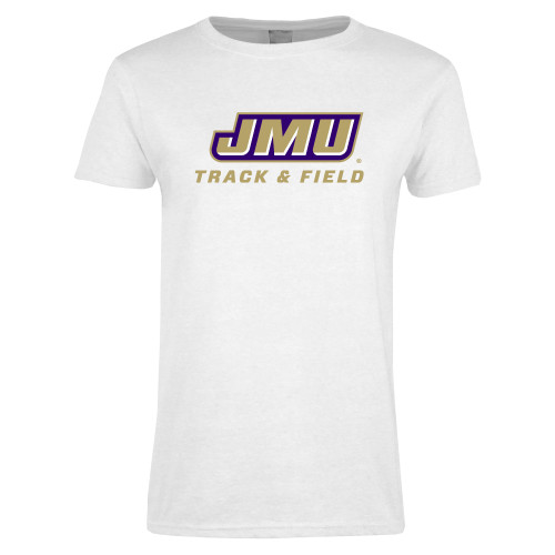 James Madison Womens White Short Sleeve T