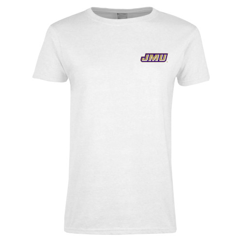  Womens White Short Sleeve Tee - Primary Logo