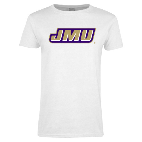  Womens White Short Sleeve Tee - Primary Logo