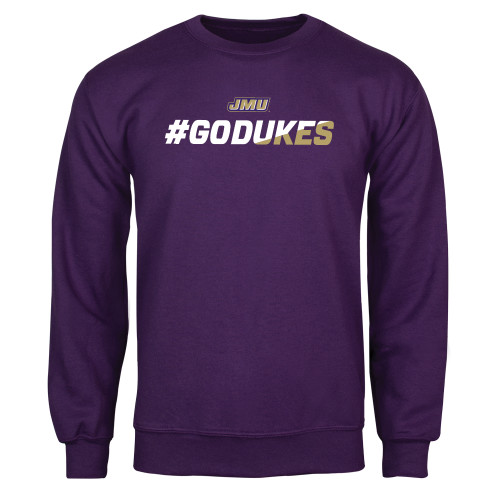  Purple Fleece Crew - #GoDukes