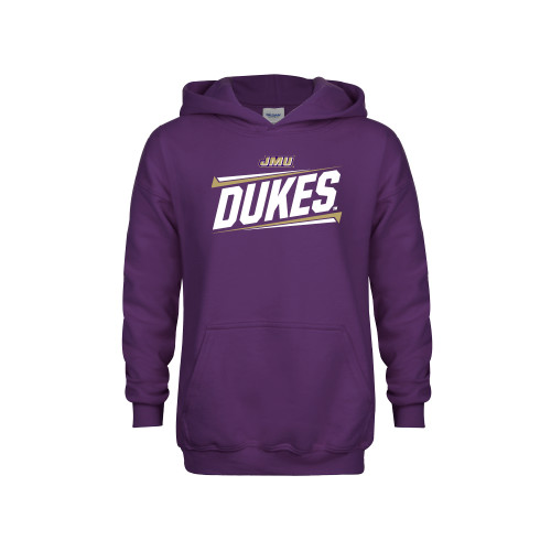  Youth Purple Fleece Hoodie - Dukes Slanted