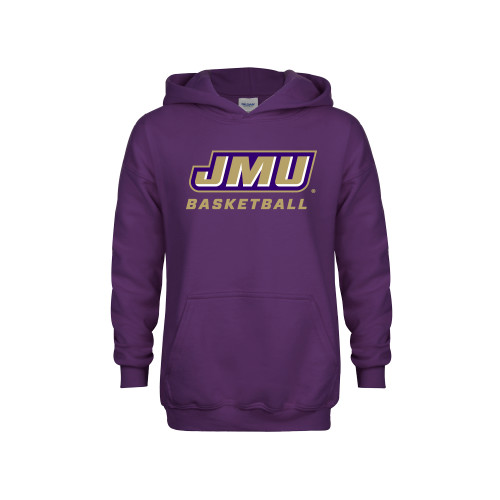 James Madison Youth Purple Fleece Hood