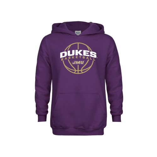 James Madison Youth Purple Fleece Hood