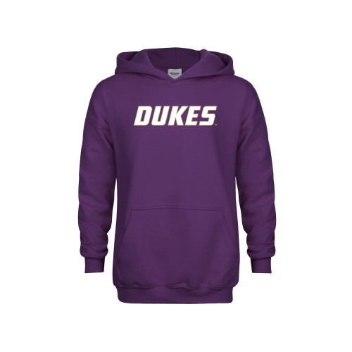  Youth Purple Fleece Hoodie - Dukes