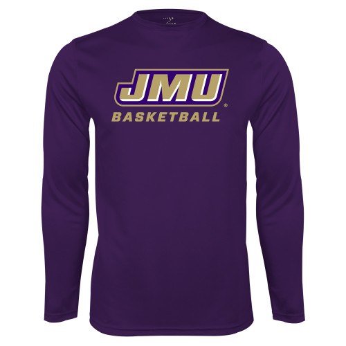  Purple Performance Long Sleeve Shirt - Basketball