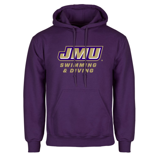 James Madison Purple Fleece Hood