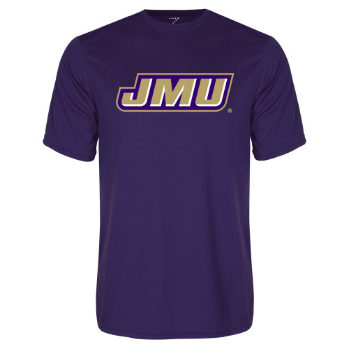  Purple Performance Tee - Primary Logo