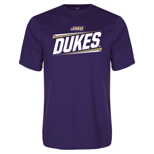  Purple Performance Tee - Dukes Slanted