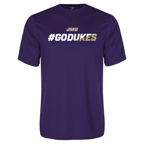  Purple Performance Tee - #GoDukes