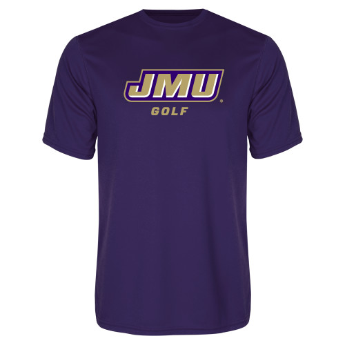  Purple Performance Tee - Golf