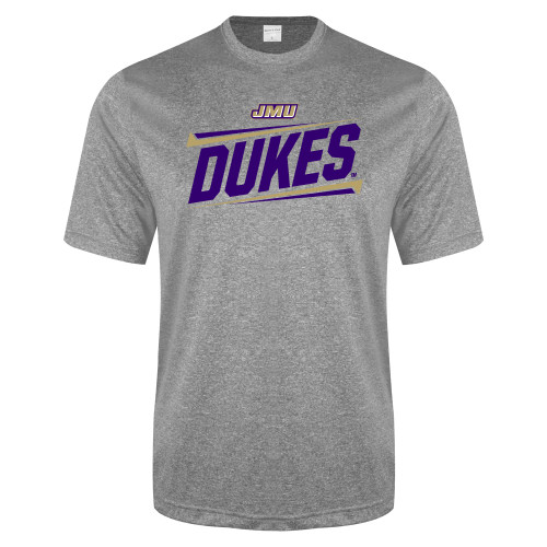  Grey Heather Performance Contender Tee - Dukes Slanted