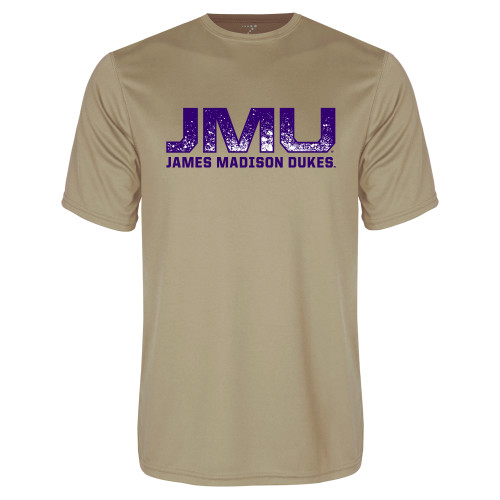  Vegas Gold Performance Tee - JMU James Madison Dukes Textured