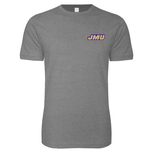 James Madison Next Level Heather Grey SoftStyle T Shi