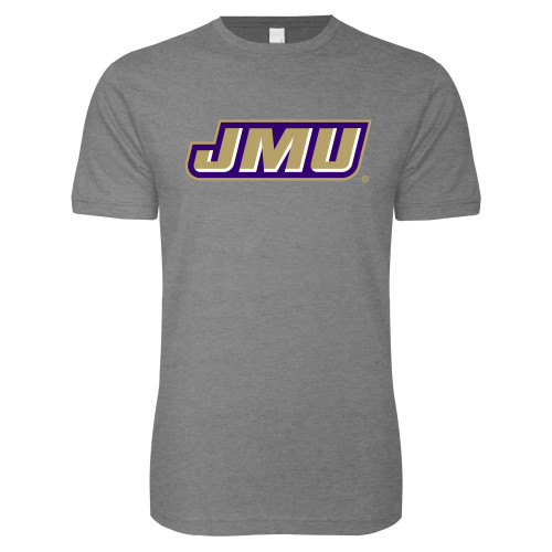 James Madison Next Level Heather Grey SoftStyle T Shi