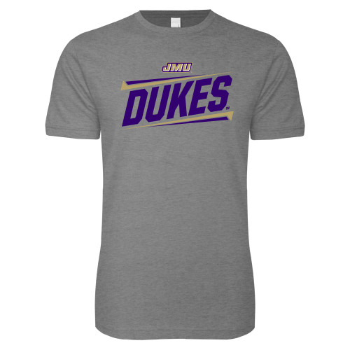  Next Level Heather Grey SoftStyle T Shirt - Dukes Slanted