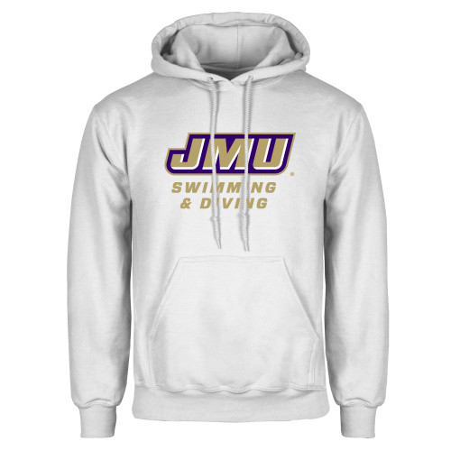 James Madison White Fleece Hood