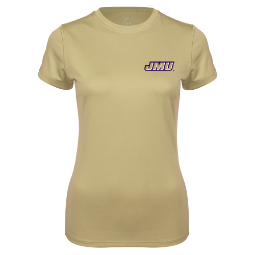 James Madison Ladies Syntrel Performance Vegas Gold T