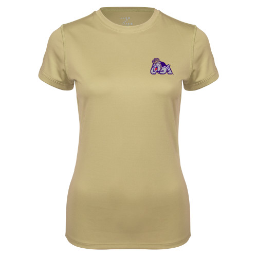 James Madison Ladies Syntrel Performance Vegas Gold T