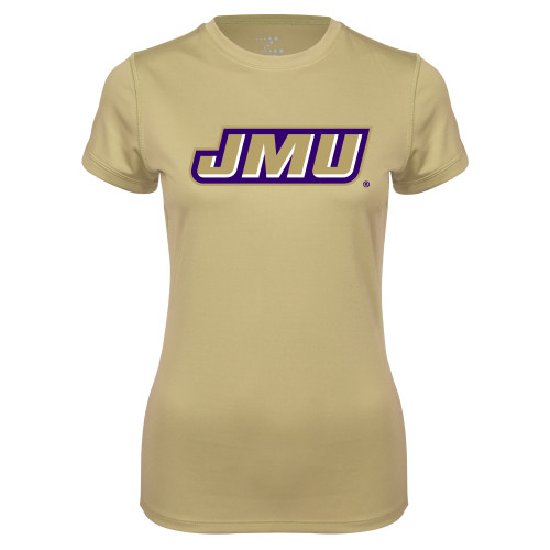 James Madison Ladies Syntrel Performance Vegas Gold T