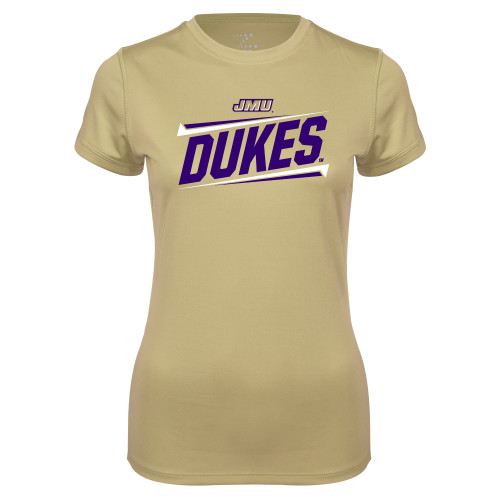 James Madison Ladies Syntrel Performance Vegas Gold T