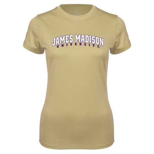 James Madison Ladies Syntrel Performance Vegas Gold T