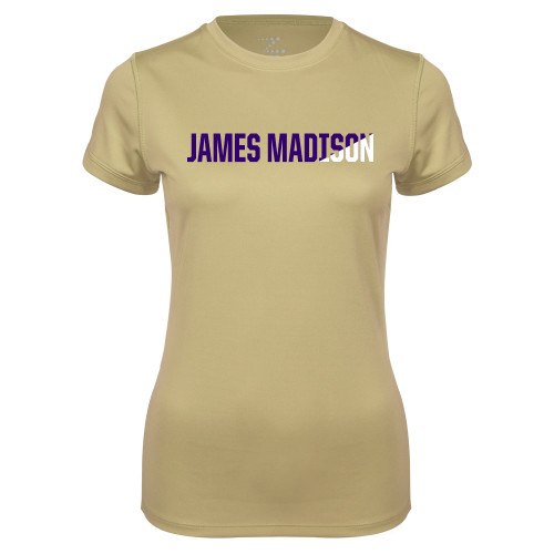 James Madison Ladies Syntrel Performance Vegas Gold T