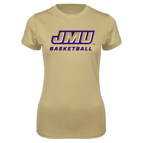 James Madison Ladies Syntrel Performance Vegas Gold T