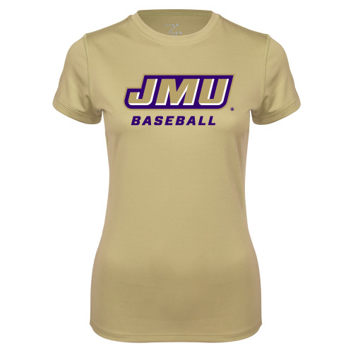 James Madison Ladies Syntrel Performance Vegas Gold T