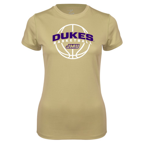 James Madison Ladies Syntrel Performance Vegas Gold T