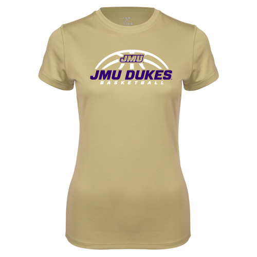 James Madison Ladies Syntrel Performance Vegas Gold T