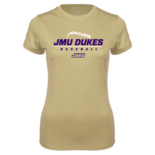 James Madison Ladies Syntrel Performance Vegas Gold T