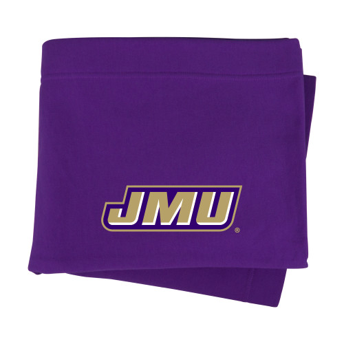 James Madison Purple Sweatshirt Blanket