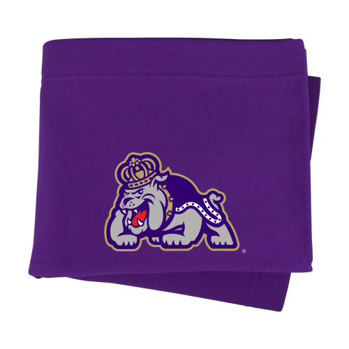 James Madison Purple Sweatshirt Blanket