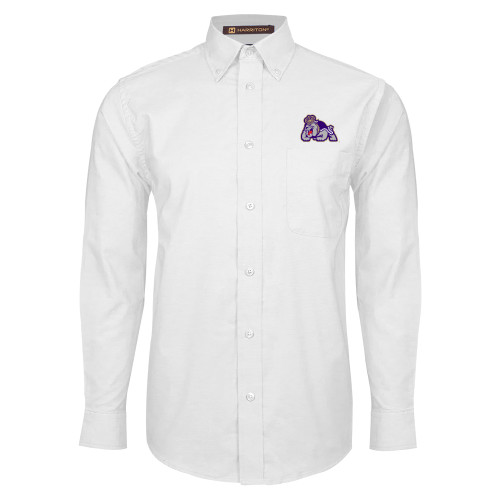 James Madison White Oxford Long Sleeve Shi