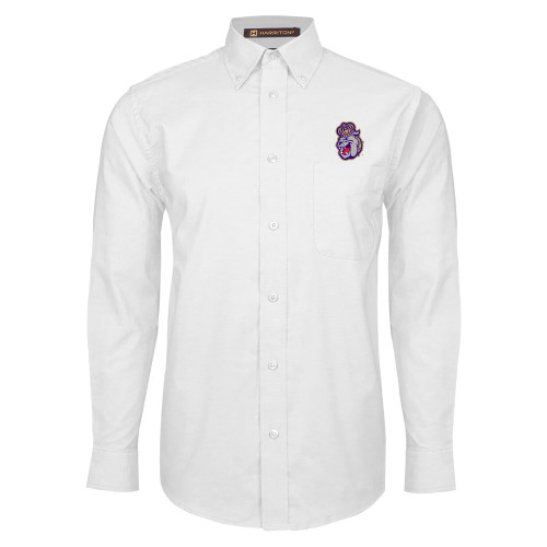 James Madison White Oxford Long Sleeve Shi