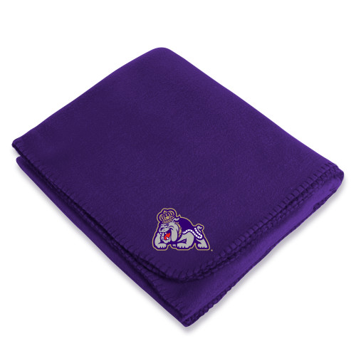 James Madison Purple Arctic Fleece Blanket