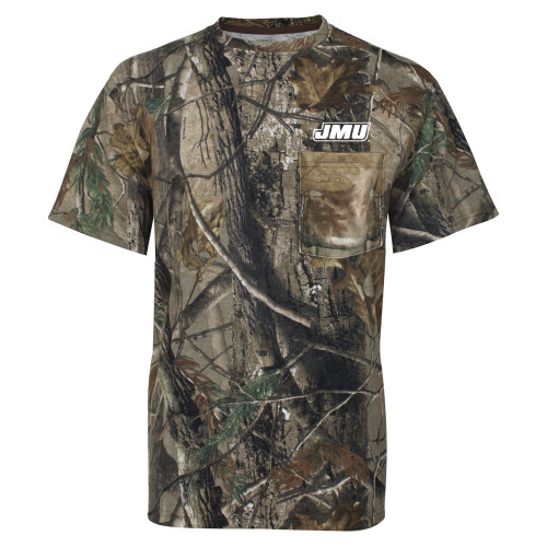  Russell Outdoors Realtree Camo T Shirt w/Pocket - Primary Logo