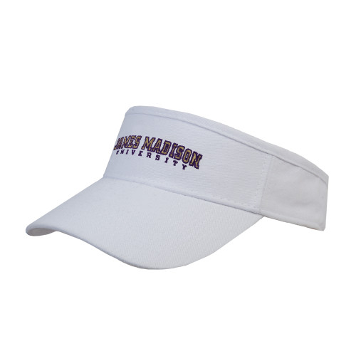 James Madison White Brushed Bull Denim Visor