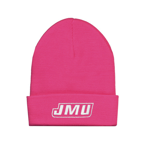 James Madison Fleece Lined Neon Pink Knit Beanie