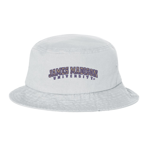 James Madison Sportsman White Bucket Hat