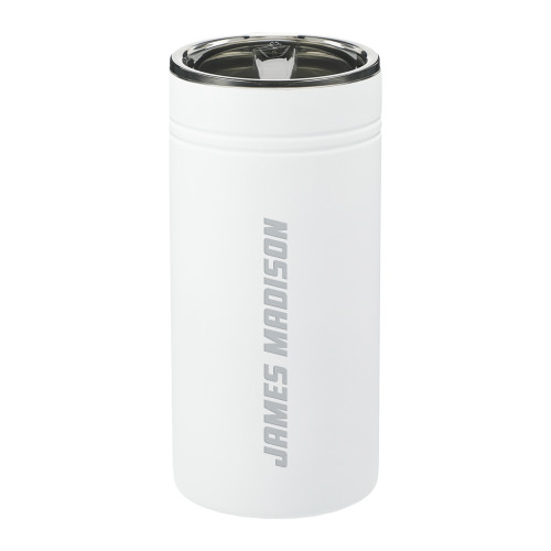 James Madison Sherpa Vacuum White Tumbler & Insulator 12oz