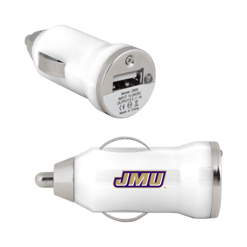 James Madison On the Go White Car Charger