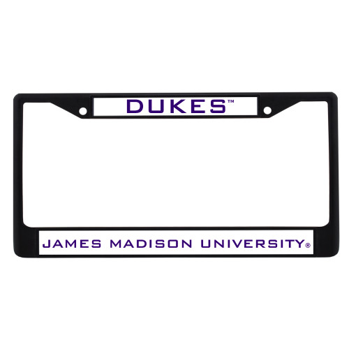 James Madison Metal License Plate Frame in Black