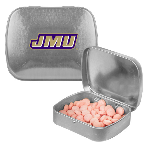  Silver Rectangular Peppermint Tin - Primary Logo