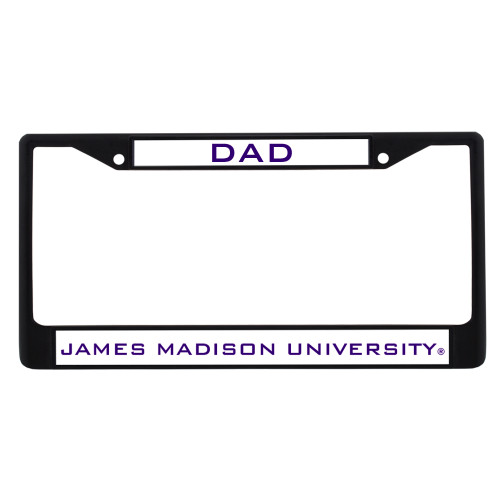 James Madison Dad Metal License Plate Frame in Black