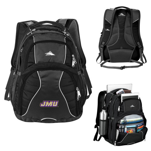 James Madison High Sierra Black Swerve Computer Backpack